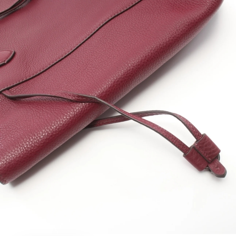 Kate Spade Marti Large Shoulder Bag Bordeaux Pebbled Leather Hobo Bucket - Picture 5 of 7